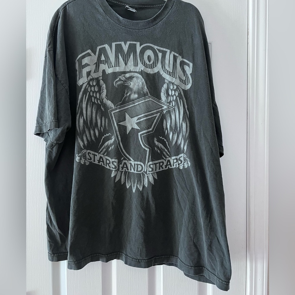 Vintage Famous Stars And Straps T-Shirt Mens XL Black - Skate/ Hip Hop